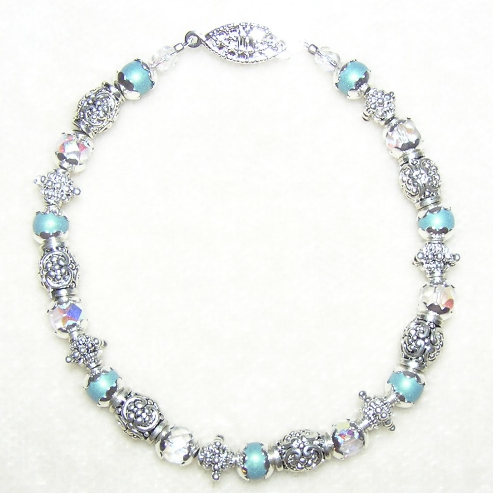 **Sale**  Mint Green Victorian Inspired Bracelet